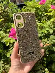 Золотой силиконовый чехол the bling world для Realme C55 / Реалми С55
