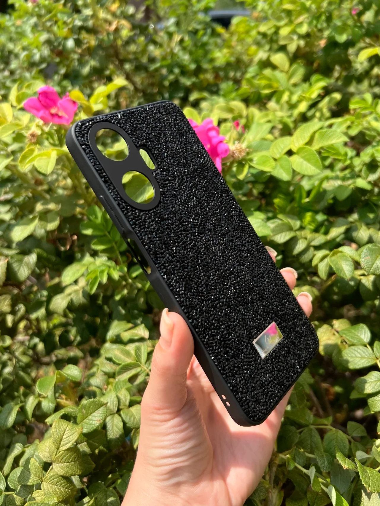 Черный силиконовый чехол the bling world для Realme C55 / Реалми С55