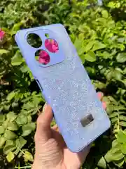 Сиреневый силиконовый чехол the bling world для Tecno Spark 20 Pro / Техно Спарк 20 Про