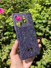 Фиолетовый силиконовый чехол the bling world для Tecno Spark 20 Pro / Техно Спарк 20 Про