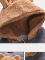 Серый костюм детский утепленный