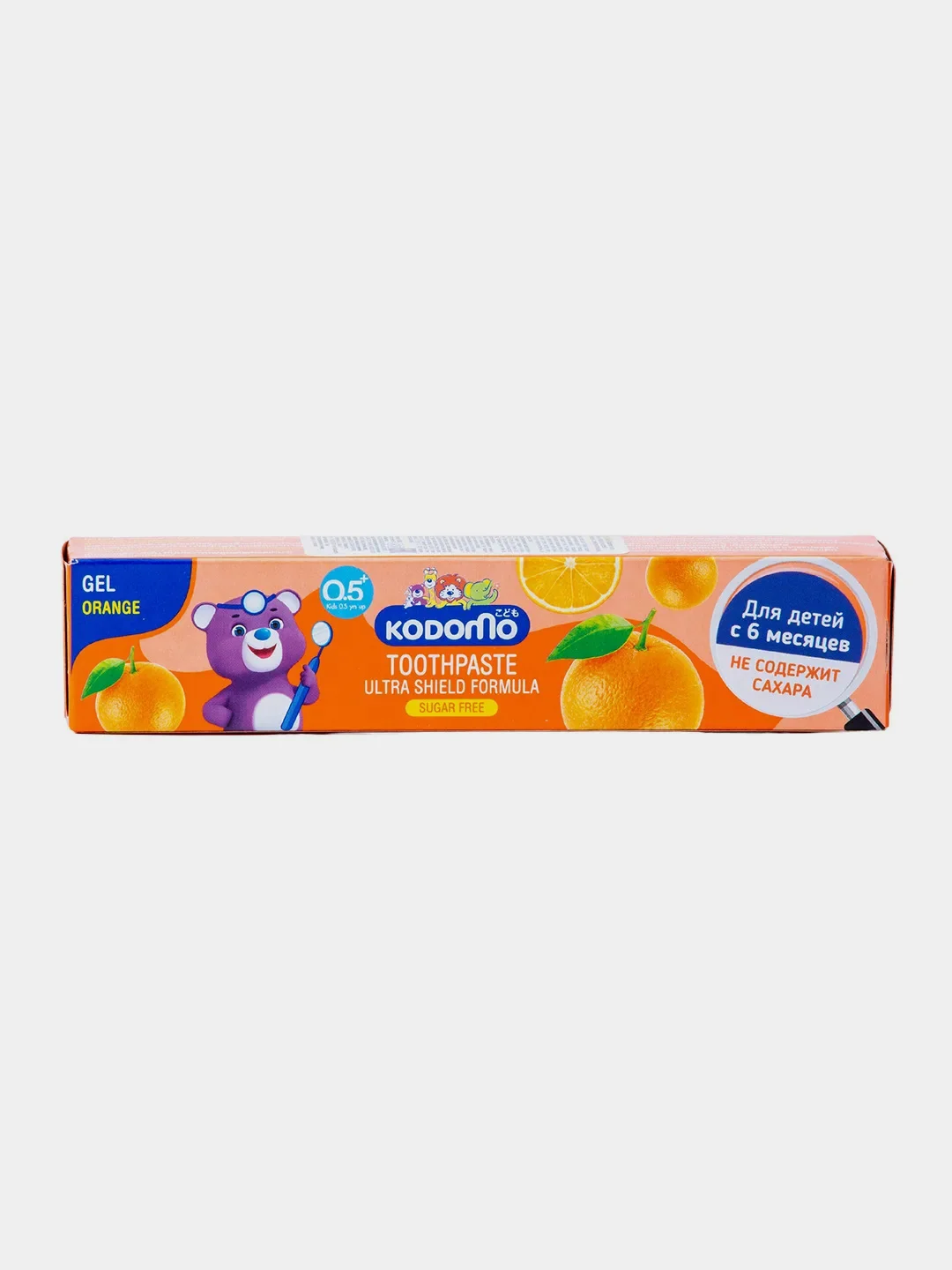 Паста зубная гелевая Japonica LION Kodomo, для детей с 6 месяцев, с апельсина, 40 г