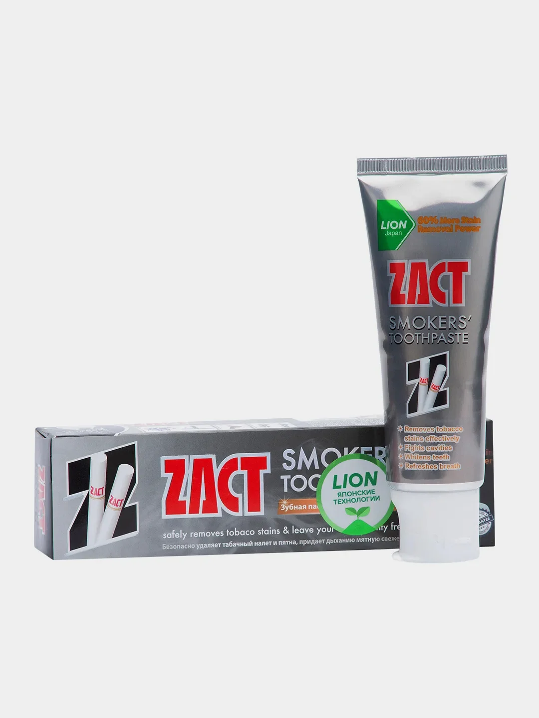 Паста зубная Japonica LION Zact, для курящих, 100 г