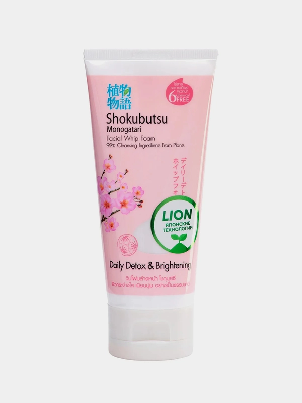 Пенка-детокс для умывания Japonica LION Shokubutsu, с сакурой, 100 г