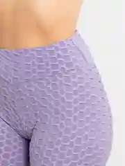 Сиреневый лосины женские спортивные рифленые, антицеллюлитные