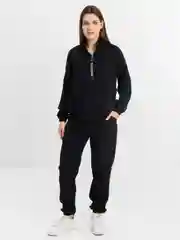 Черный костюм спортивный женский вельветовый