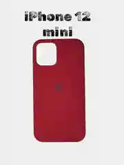 Вишнёвый чехол силиконовый Silicone Case для iPhone 12 mini
