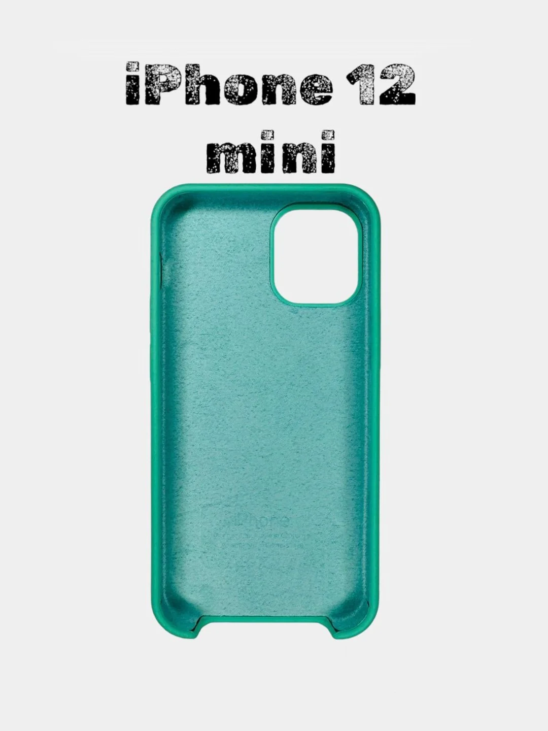 Салатовый чехол силиконовый Silicone Case для iPhone 12 mini