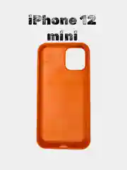Оранжевый чехол силиконовый Silicone Case для iPhone 12 mini