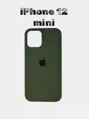 Зелёный хаки чехол силиконовый Silicone Case для iPhone 12 mini