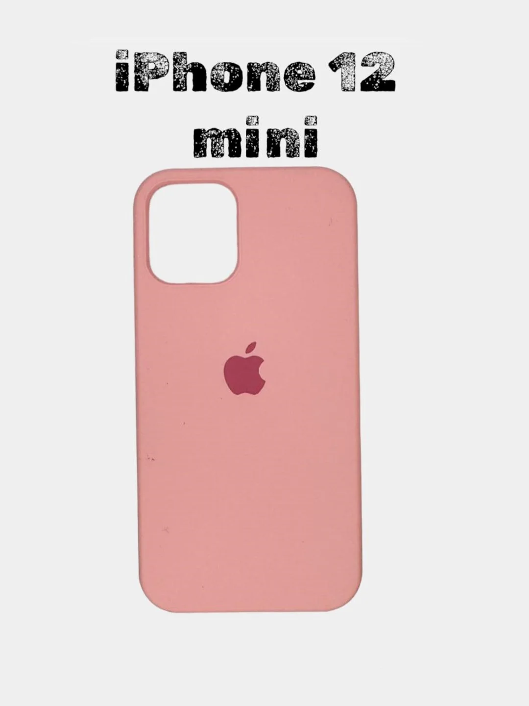 Розовый чехол силиконовый Silicone Case для iPhone 12 mini
