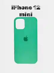 Мятный чехол силиконовый Silicone Case для iPhone 12 mini