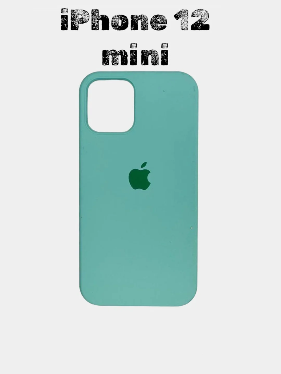 Бирюзовый чехол силиконовый Silicone Case для iPhone 12 mini