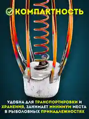 Серебряный кормушка рыболовная плоская Тверская для ловли карпа, карася, сазана, 30-100 г
