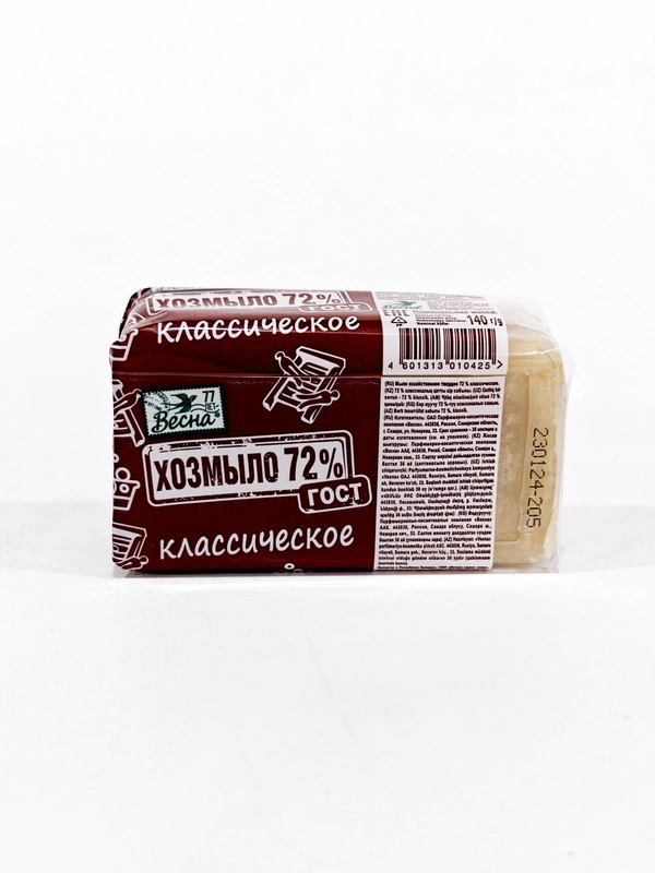 Мыло хозяйственное Весна "Классическое" 72%  140 г