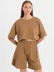 Песочный хаки спортивный костюм женский