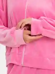Розовый костюм женский спортивный, велюровый, бамбук