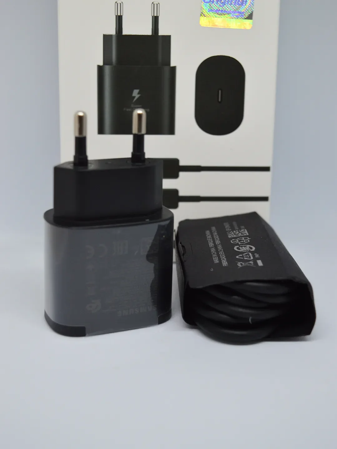 Блок питания+кабель Type-C для Samsung, Type-C 25W для самсунг