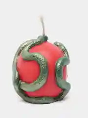 Серебряный свеча "Череп" алтарная