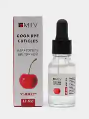 Кератогель щелочной "GOOD BYE CUTICLES "ВИШНЯ". 15 мл Milv