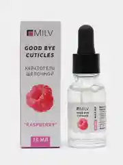 Кератогель щелочной "GOOD BYE CUTICLES "МАЛИНА". 15 мл