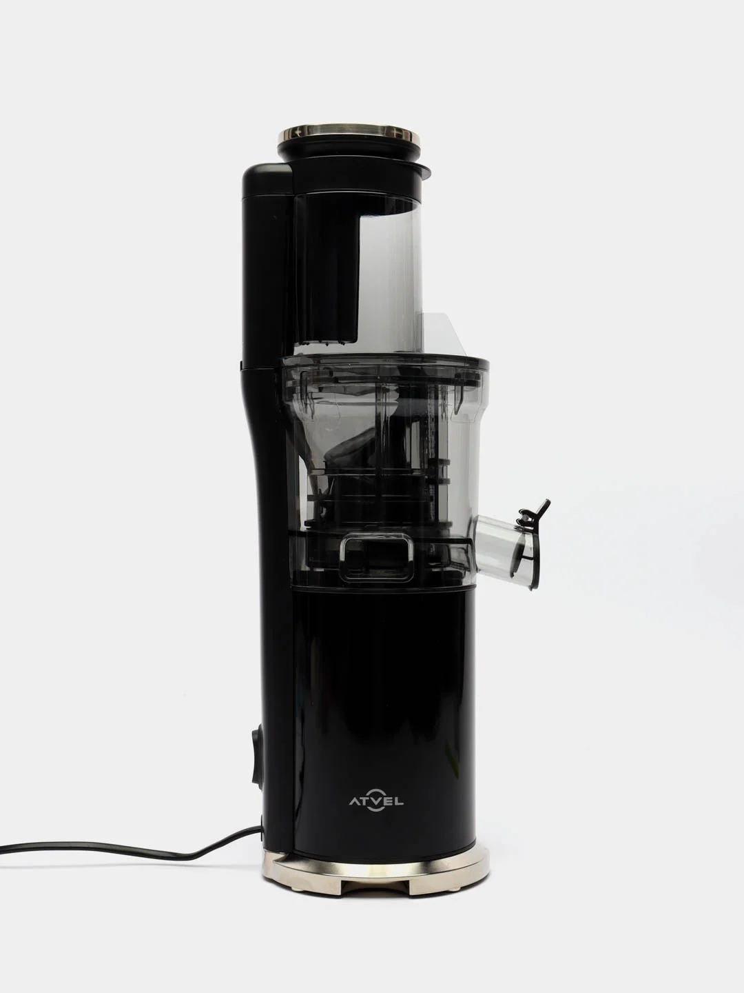 Черный соковыжималка электрическая шнековая Atvel PowerTwist J7, 180 Вт