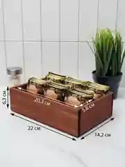 Подставка для чайных пакетиков/деревянный ящик/упаковка для подарка/ящик для хранения