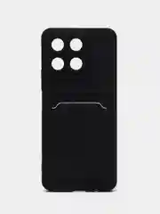 Лавандовый чехол для Honor X8A 4G (Хонор Х8а 4 Джи) с карманом для карт