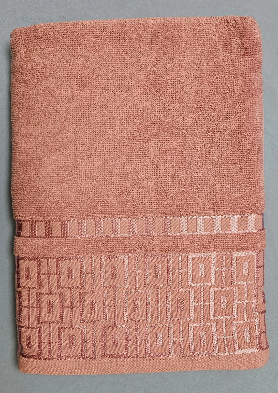 Коралловый меланж полотенце полубанное/банное махровое 45х90 см и 70х140см