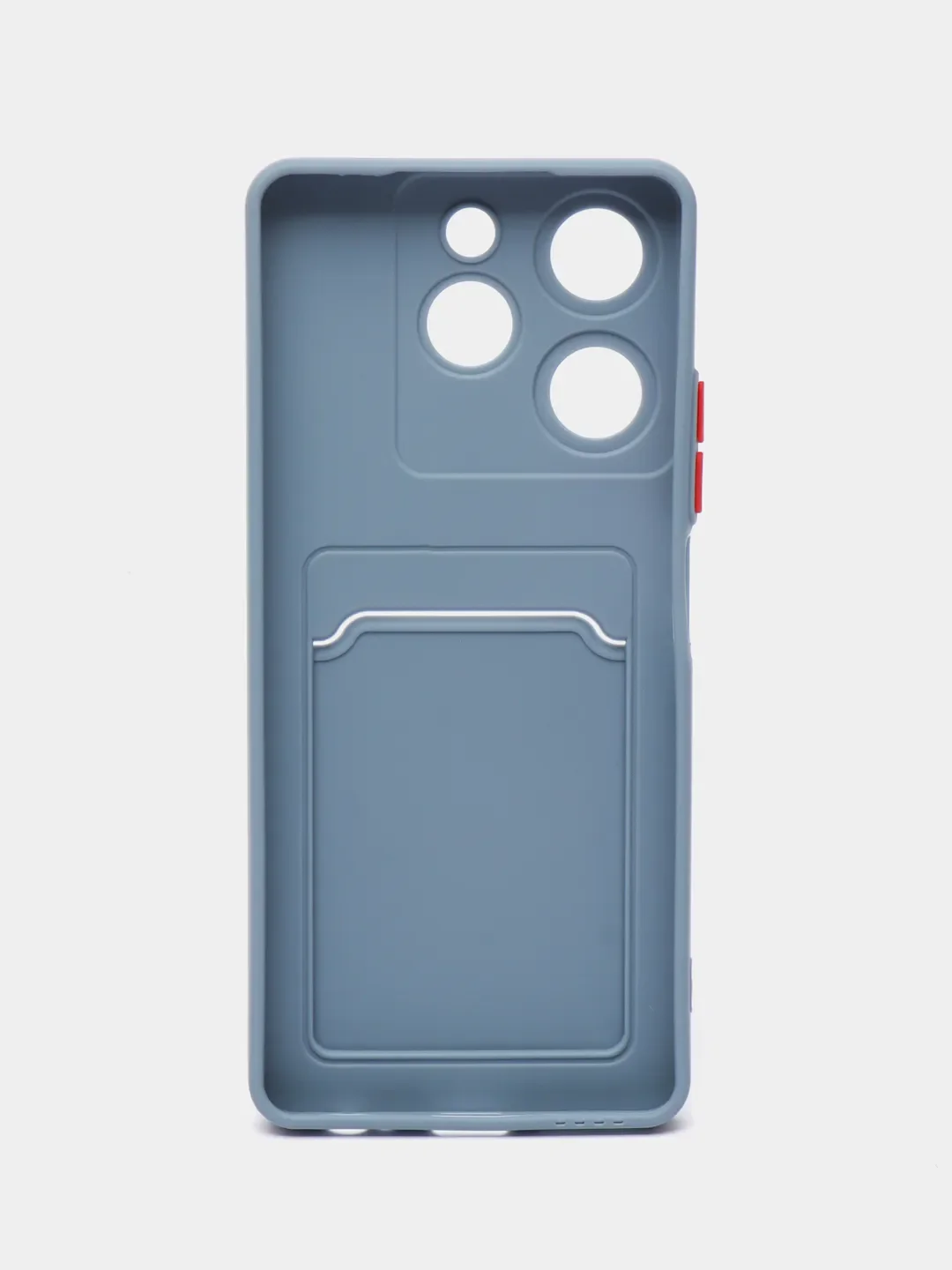 Синий меланж чехол Tecno Spark 20C / Spark 20 / Go 2024 (Техно Спарк 20 / 20С) карманом для карт