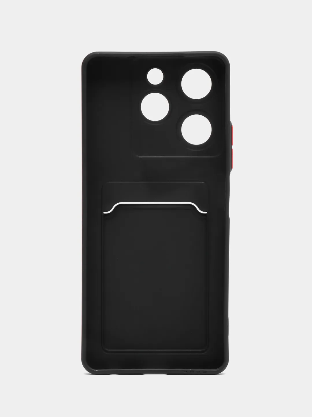 Черный чехол Tecno Spark 20C / Spark 20 / Go 2024 (Техно Спарк 20 / 20С) карманом для карт
