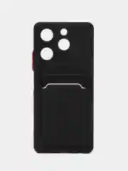 Лавандовый чехол Tecno Spark 20C / Spark 20 / Go 2024 (Техно Спарк 20 / 20С)  карманом для карт