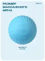 Мячик массажный, мяч для МФР, PROIRON, 6.3 см, голубой