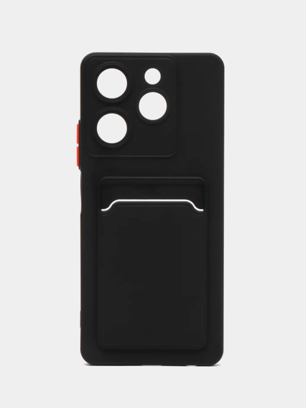 Чехол для Tecno Spark 10 / 10C (Техно Спарк 10 / 10С)  карманом для карт