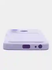 Лавандовый чехол для Tecno Spark 10 / 10C (Техно Спарк 10 / 10С)  карманом для карт