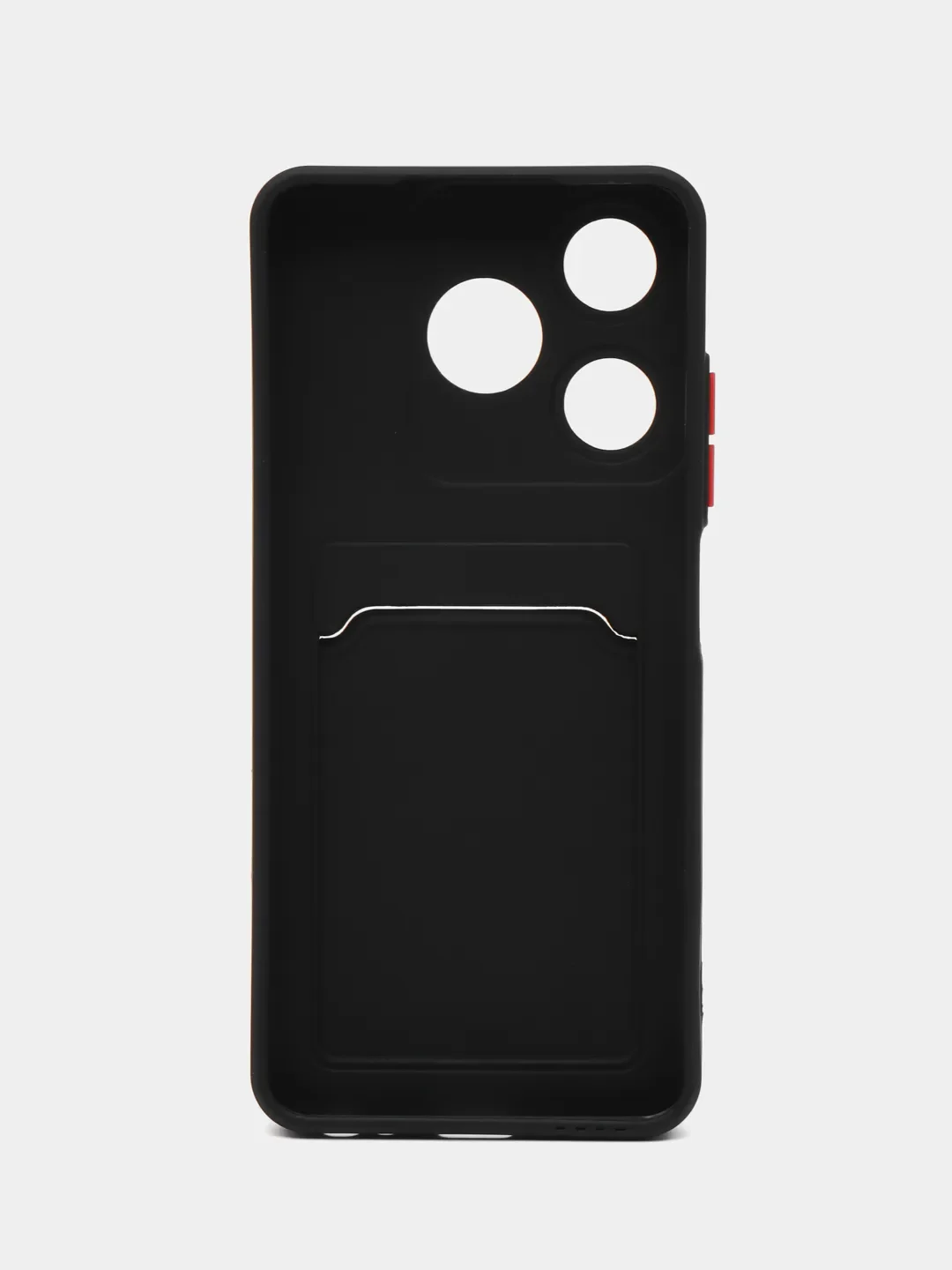 Черный чехол для Tecno Spark 10 / 10C (Техно Спарк 10 / 10С) карманом для карт