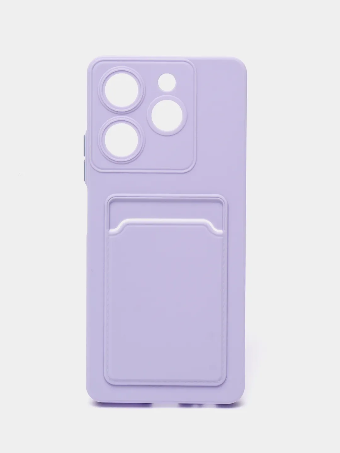Лавандовый чехол для Infinix Hot 40 / Hot 40 Pro / Spark 20 Pro с карманом для карт