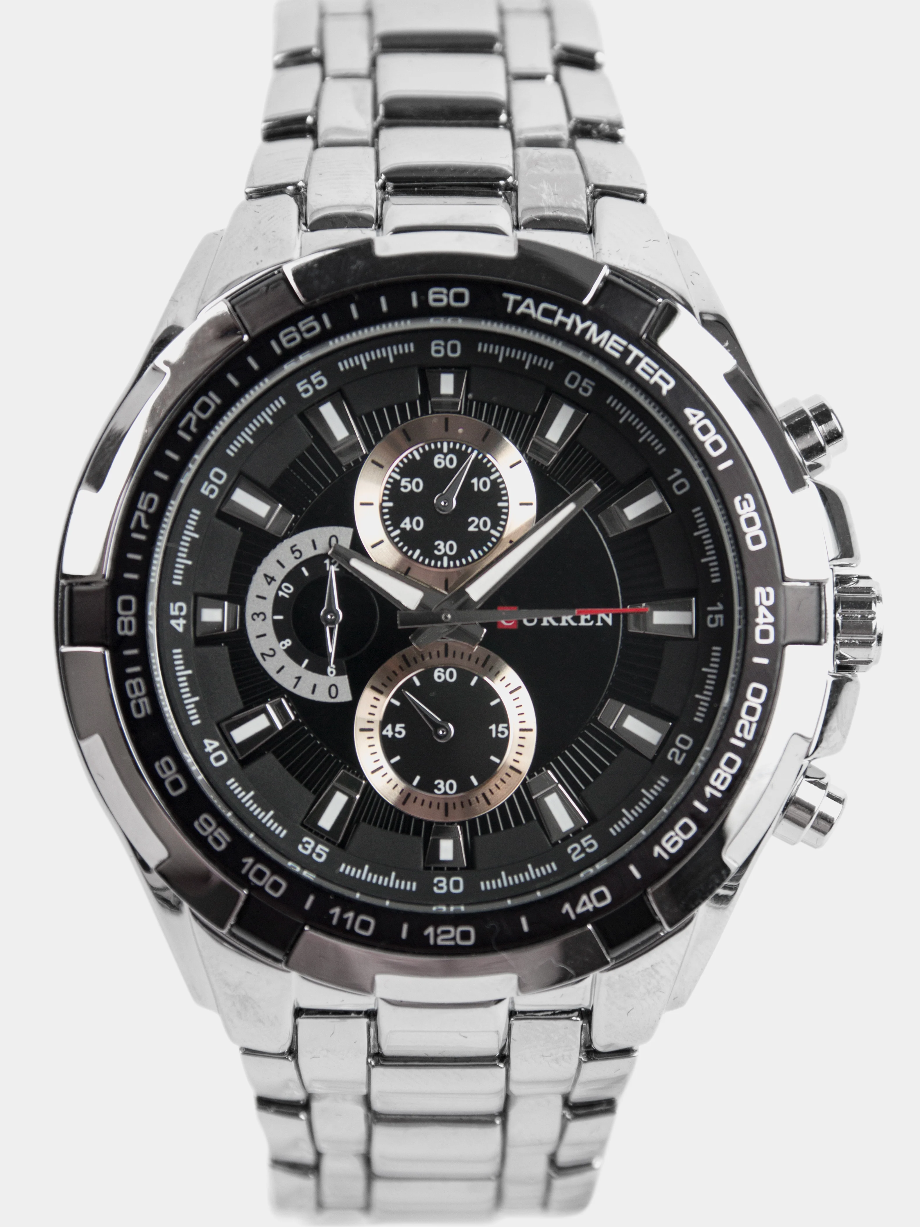 Черный мужские часы Curren 8023 с браслетом
