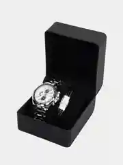 Белый мужские часы Curren 8023 с браслетом
