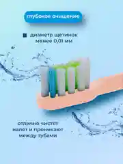 Розовый сменные насадки для зубной щетки SOOCAS V1/V2/X1/X3/X3U/X5/D2/D3/X3Pro