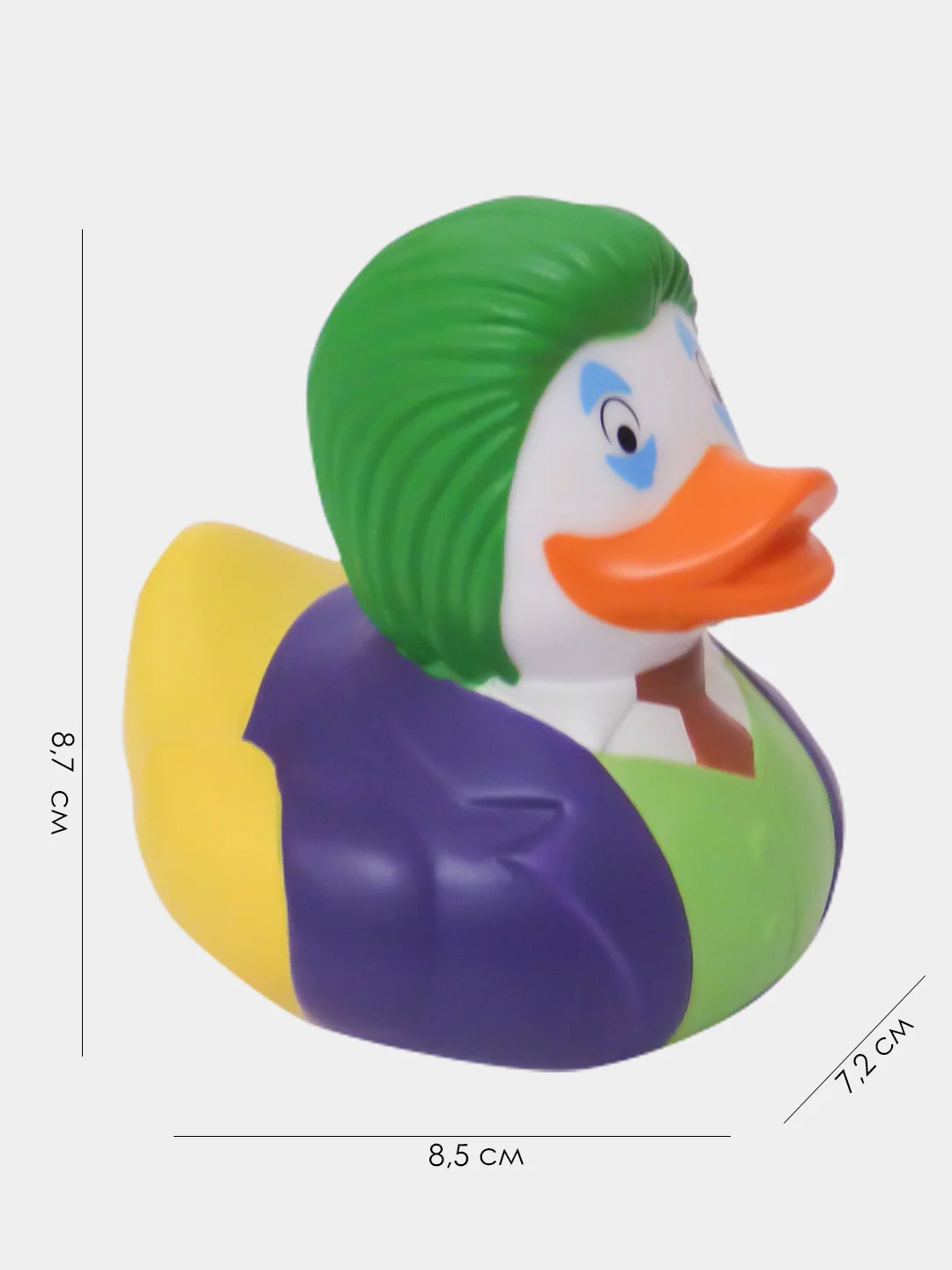 Игрушка для ванны сувенир Funny Ducks "Страшный клоун уточка", 1321