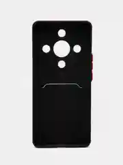 Черный чехол для Honor X9B (Хонор Х9б) с карманом для карт