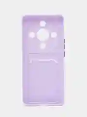 Красный чехол для Honor X9B (Хонор Х9б) с карманом для карт