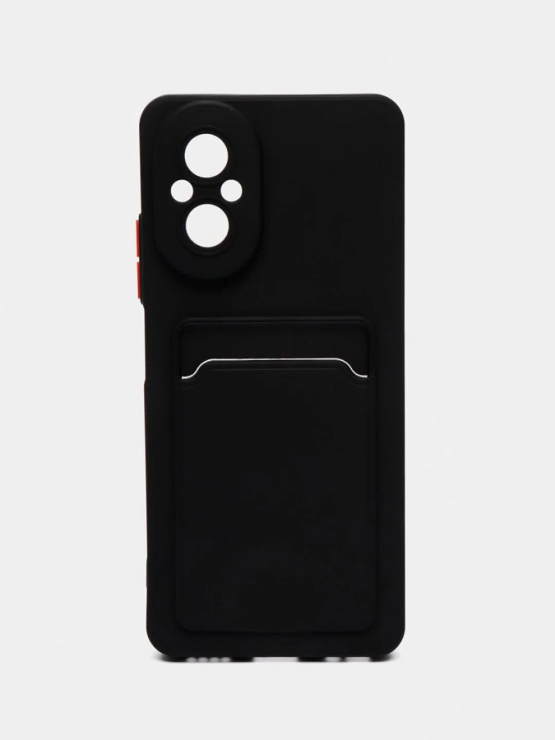 Черный чехол для Realme C67 4G (Реалми С67 4Джи) с карманом для карт