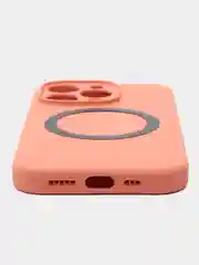 Кораллово-розовый чехол iPhone 14 Pro, Силикон