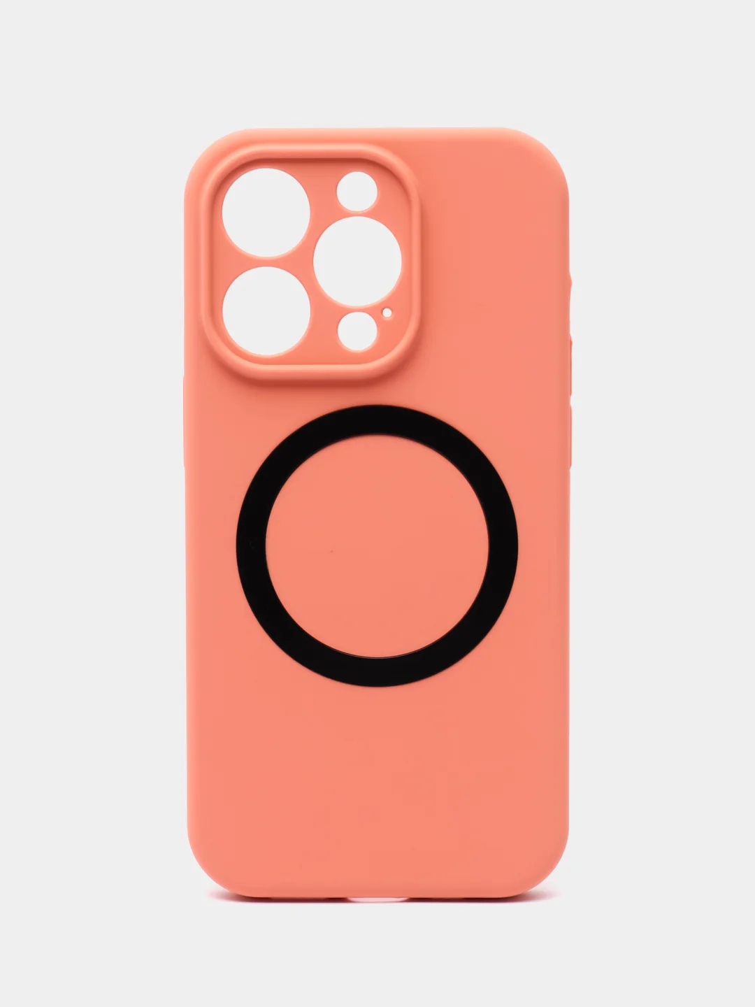 Кораллово-розовый чехол iPhone 14 Pro, Силикон