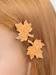 Желтый бантики на зажиме