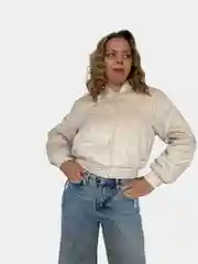 Молочный куртка бомбер