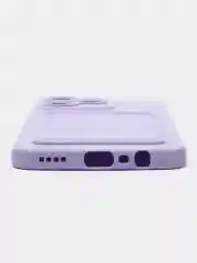 Лавандовый чехол для Realme C51/C53/Note 50 (Реалми С51/С53/Нот 50) с карманом для карт