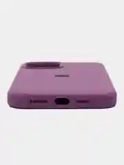 Аметистовый чехол для iPhone 12 Pro Max, силиконовый, c логотипом